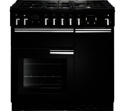 RANGEMASTER  Professional 90 Gas Range Cooker - Black & Chrome